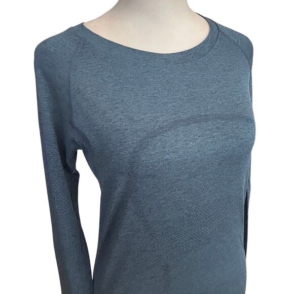 Lululemon Dark Blue Swiftly Tech Long Sleeve Top Womens Size 6 - Picture 2 of 5